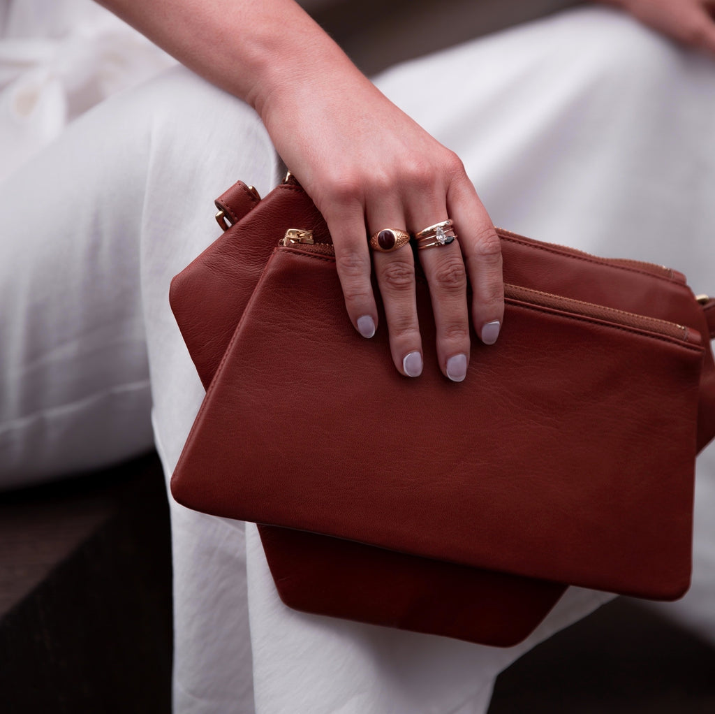 Polygonic Black Cross-body / Clutch / Belt-Bag