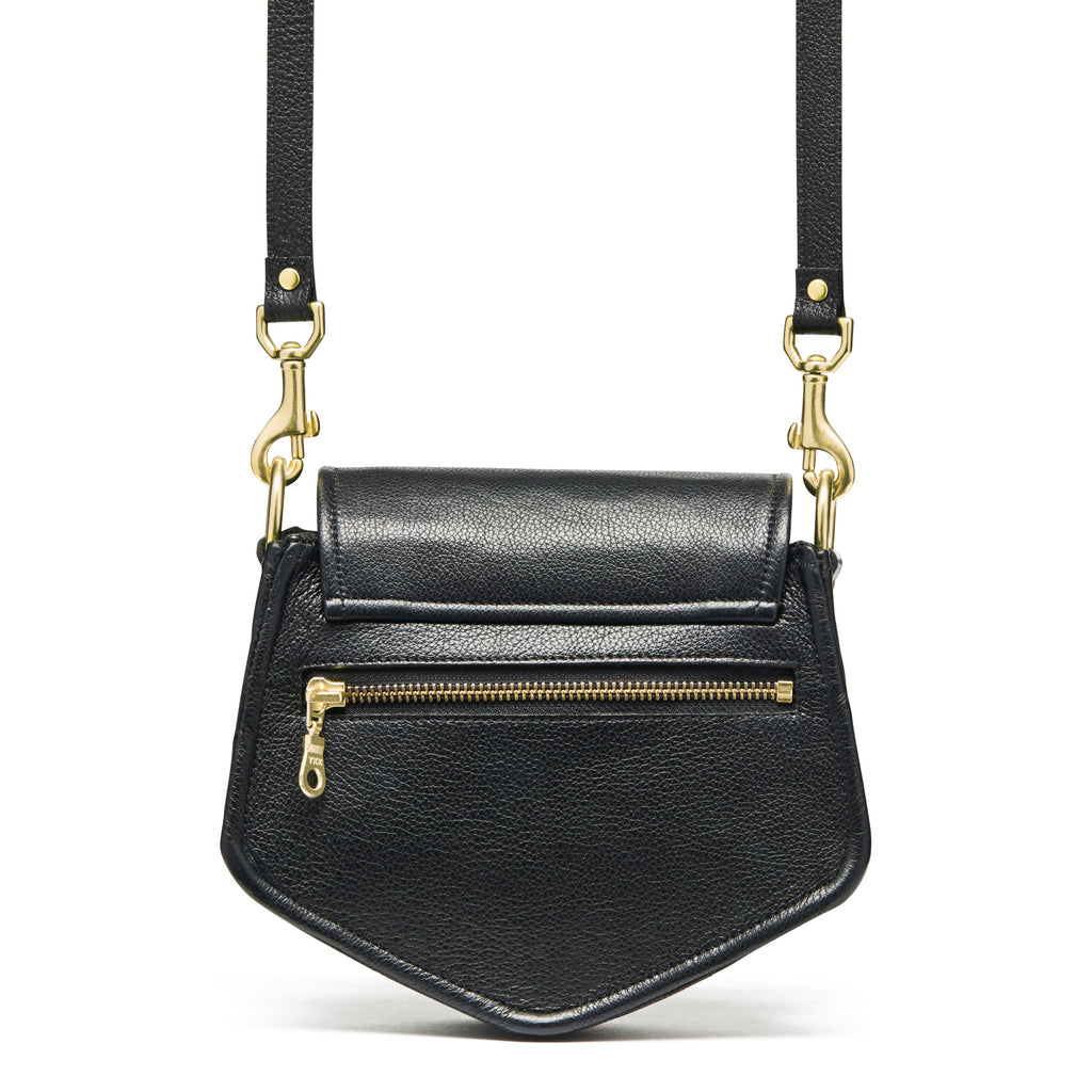 Chevron Black Crossbody Bag