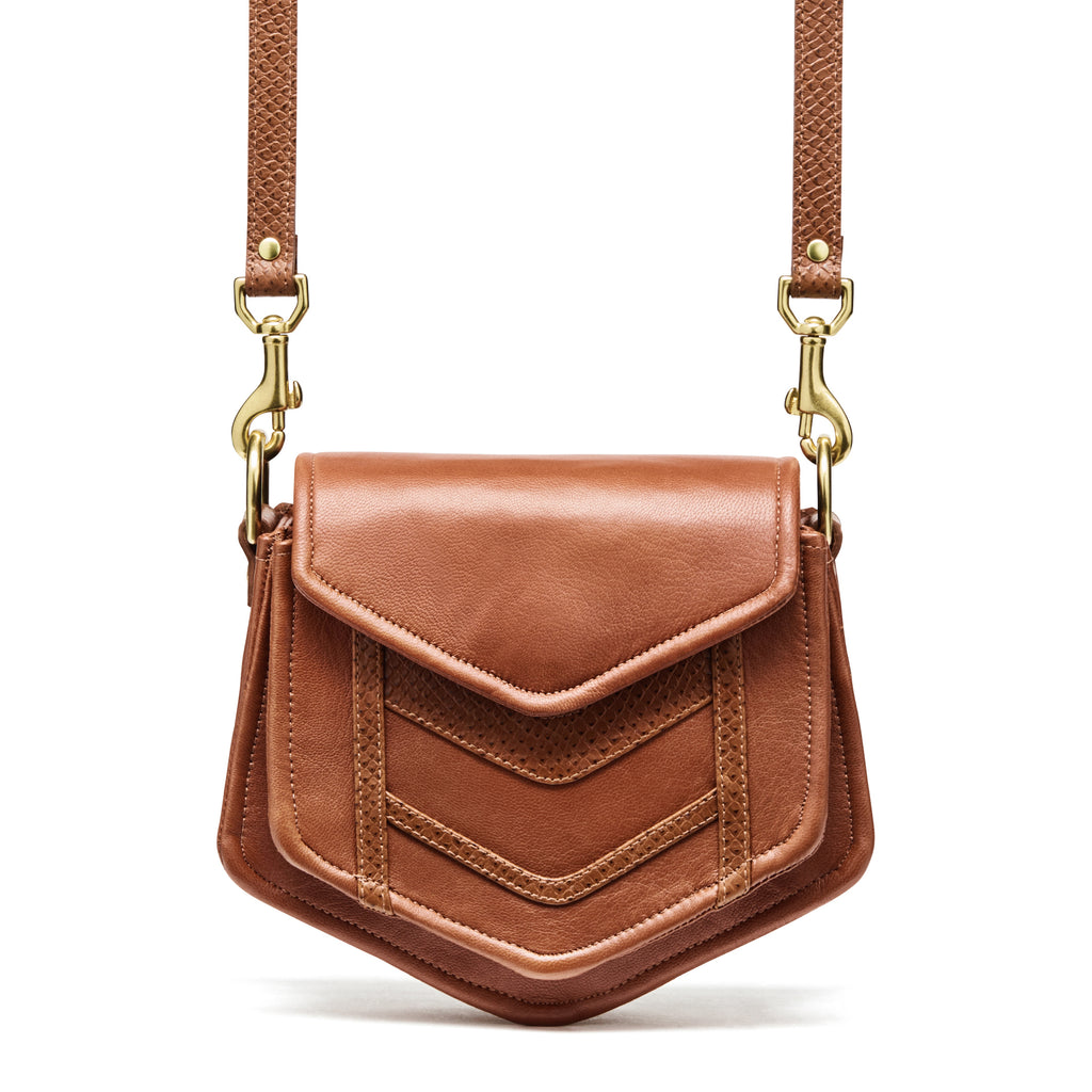 Chevron Burnt Sienna Crossbody Bag