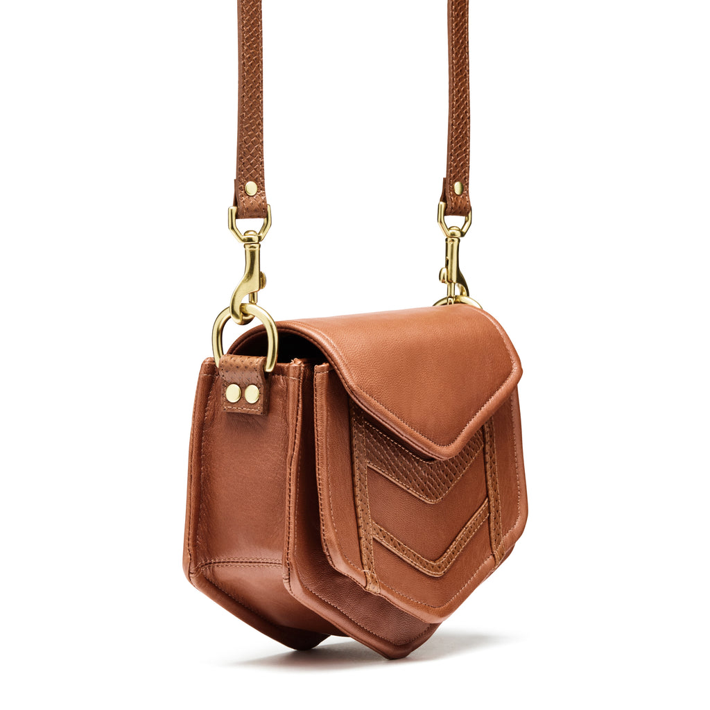 Chevron Burnt Sienna Crossbody Bag