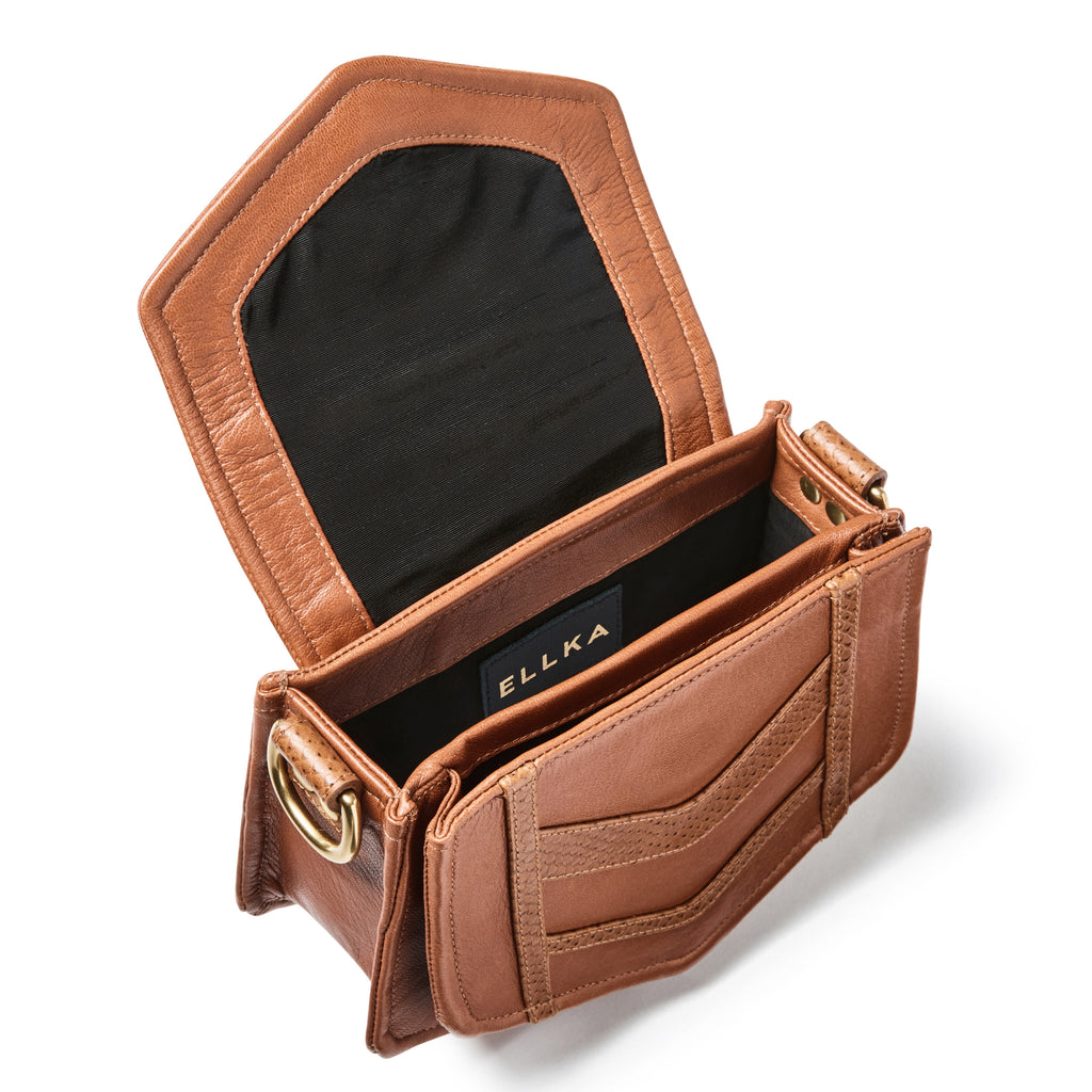 Chevron Burnt Sienna Crossbody Bag