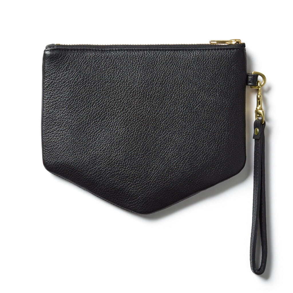 Chevron Black Phone Wallet