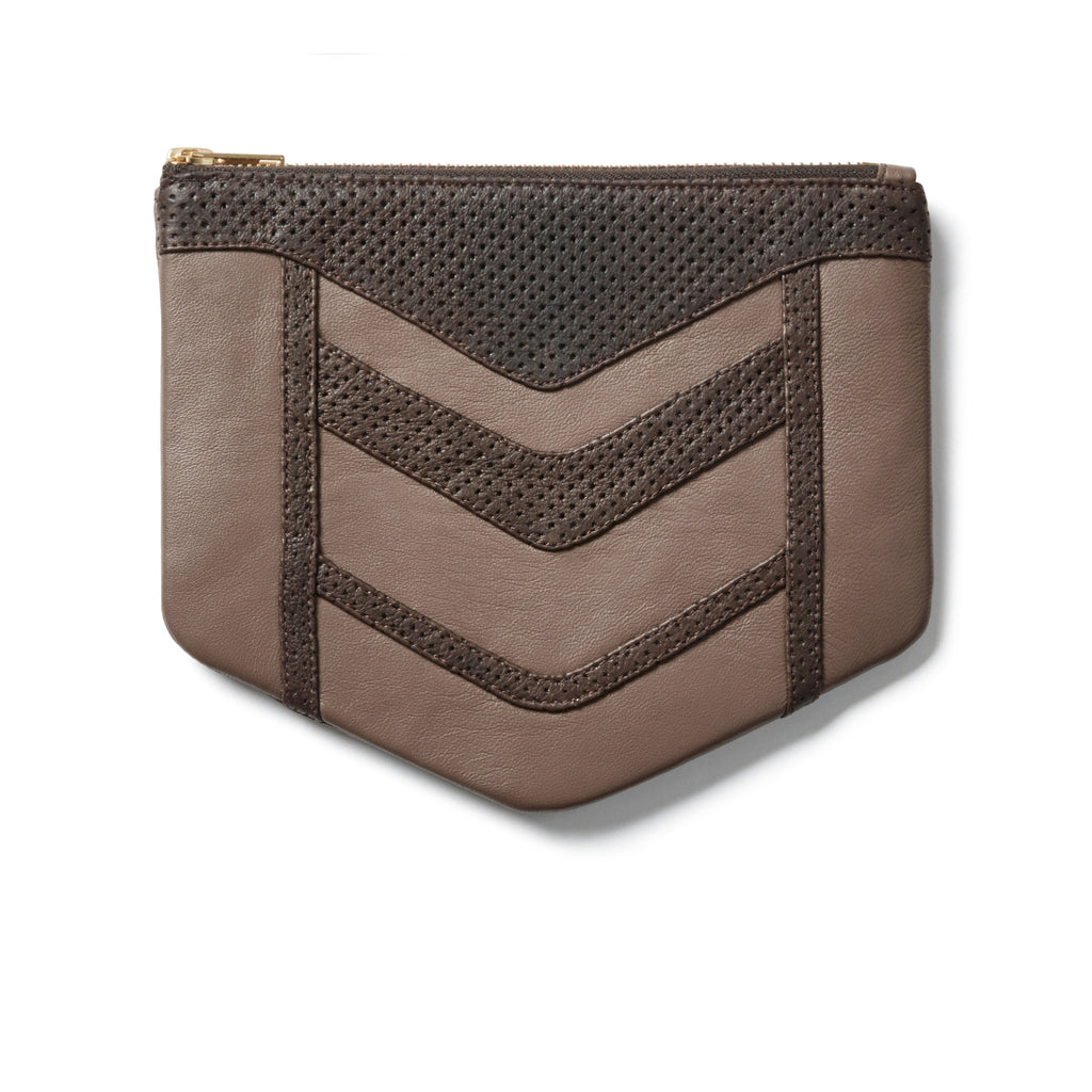 Chevron Raw Umber Phone Wallet