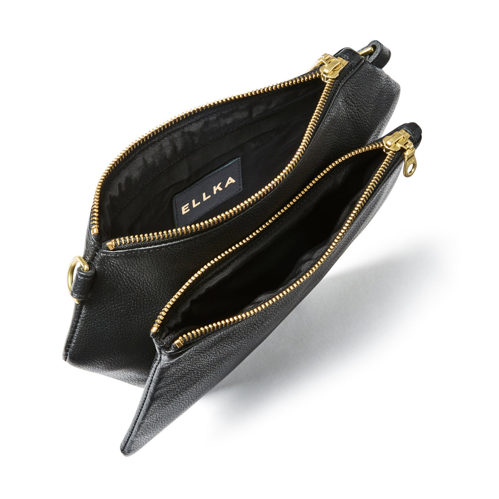 Polygonic Black Cross-body / Clutch / Belt-Bag