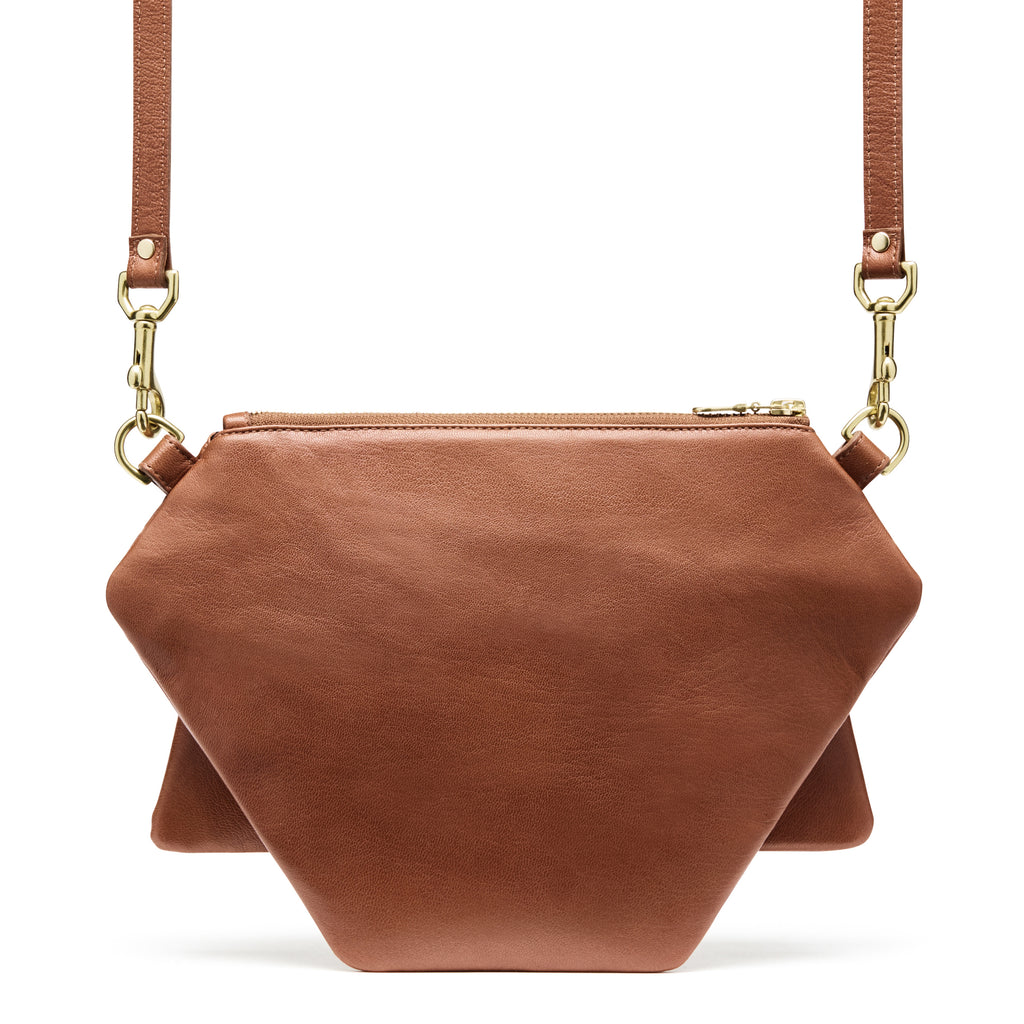 Polygonic Burnt Sienna Cross-body / Clutch / Belt-Bag