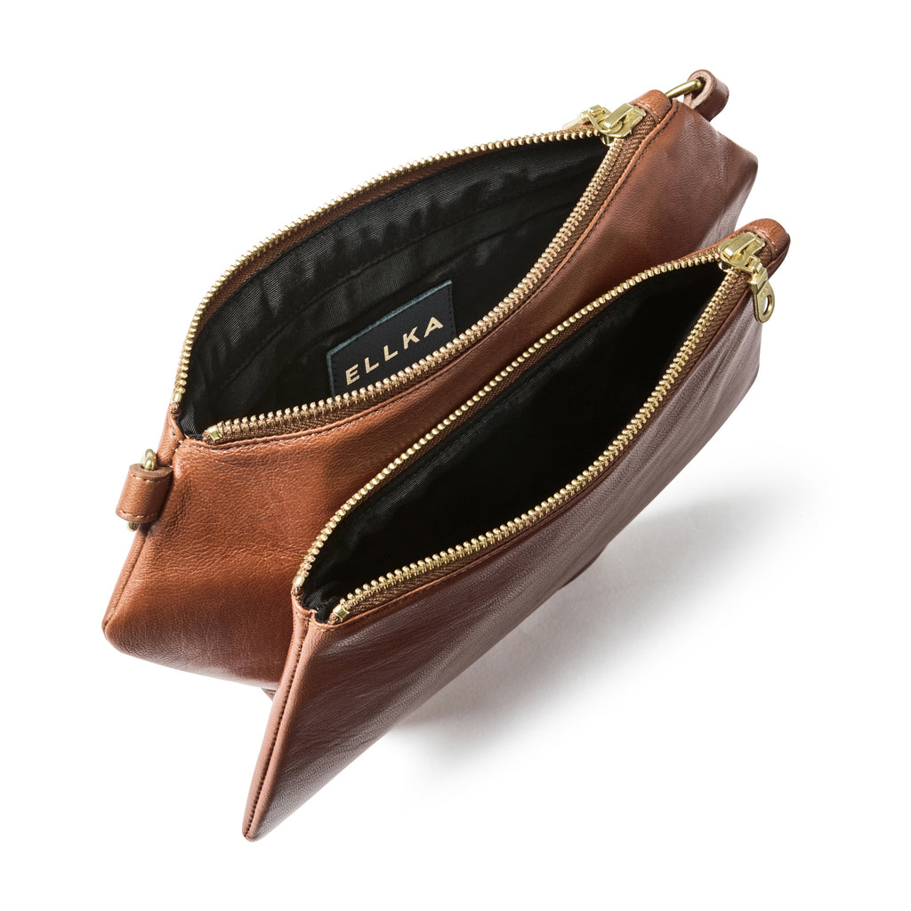 Polygonic Burnt Sienna Cross-body / Clutch / Belt-Bag