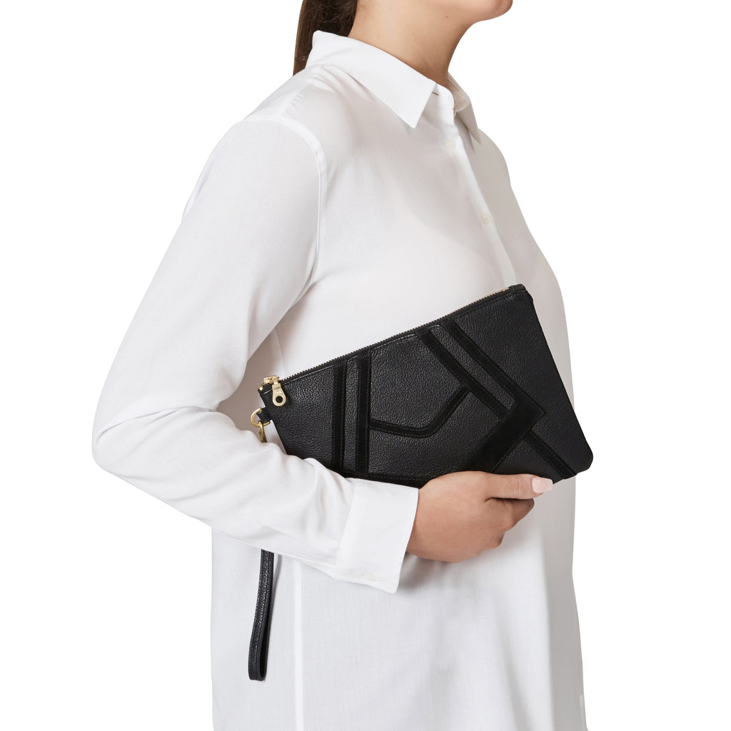 Symmetrize Raw Umber Clutch