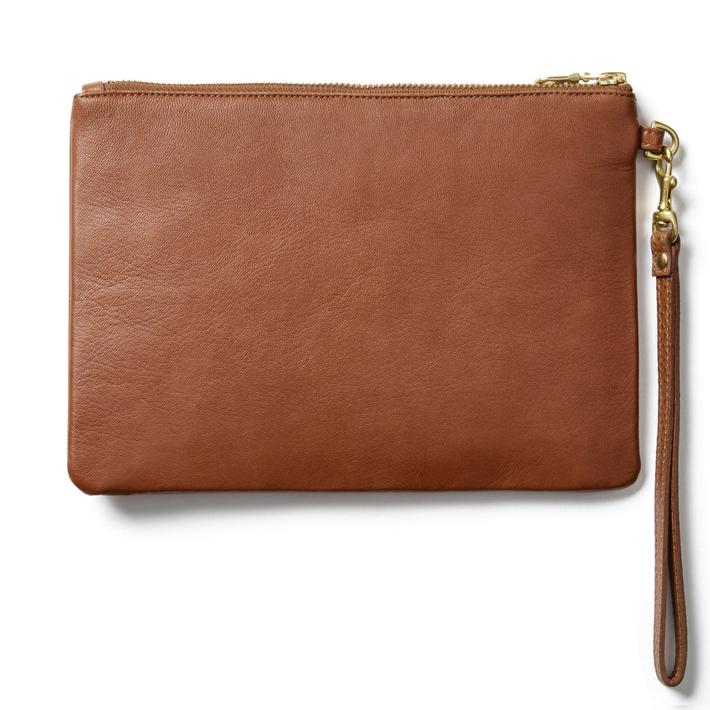 Symmetrize Burnt Sienna Clutch