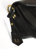 Personalised Black Bag Tag and Tassel Set